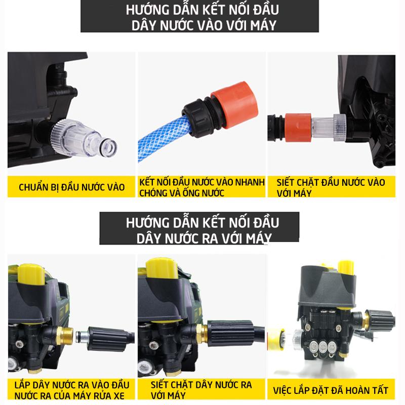 Product Introduction of [2300W-220V-CB ngăn rò rỉ điện] Máy rửa xe mini gia đình áp lực cao công suất mạnh Corleone KLA-G180, thiết bị xịt vệ sinh sân rong rêu áp lực cao, dễ dàng lắp đặt sử dụng 7