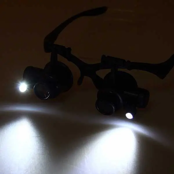 ZEAST Kacamata Pembesar 25x Magnifier dengan 2 LED - 9892GJ 7