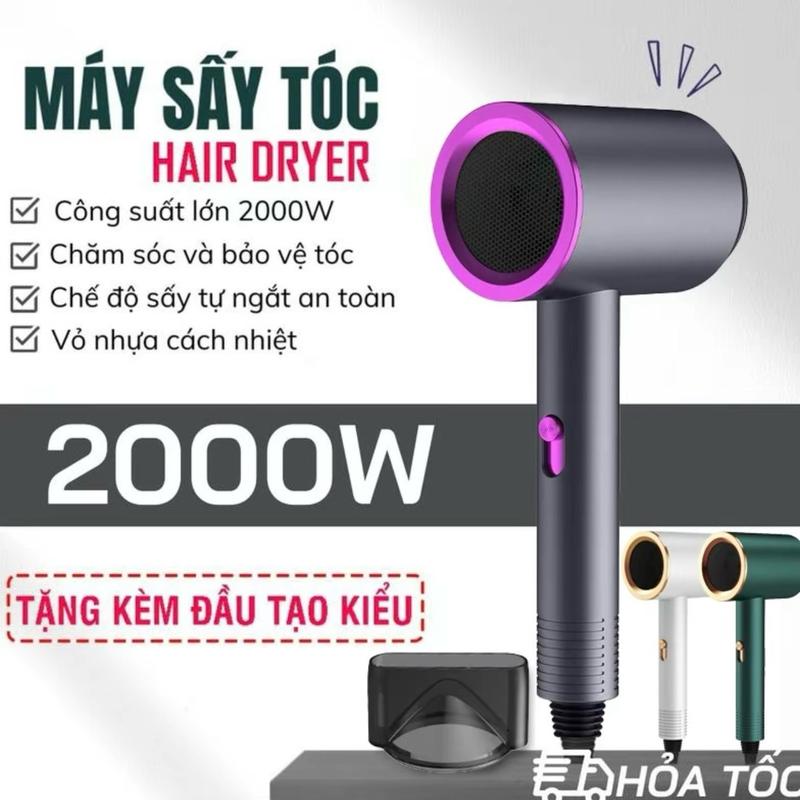 Máy Sấy Tóc 2 Chiều Nóng Lạnh Nhanh Khô 3 Chế Độ Sấy Tạo Kiểu Chăm Sóc Tóc Chuẩn Salon