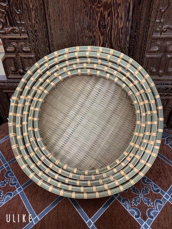 Rá Tre Rổ Tre Trang Trí Rổ Rá Đựng Hạt Trang Trí Decor Quán 20/25/30/35cm 7