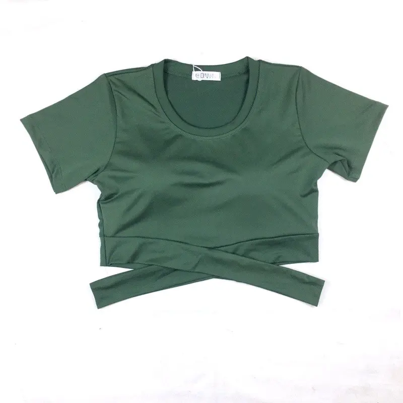 Bộ croptop dây chéo nữ tập yoga, gym,  aerobic , đi bơi , đi chạy chất đẹp thoáng mát Thoáng khí 2