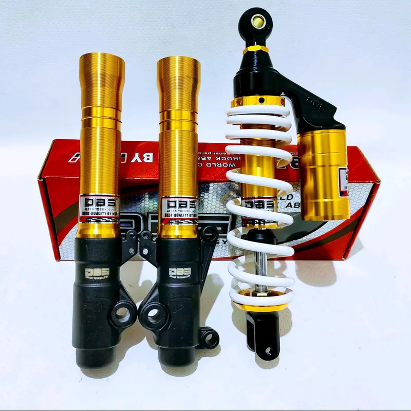 DBS Shock Belakang + Tabung Shock Depan ukuran 310mm 330mm bisa untuk motor beat, vario110, vario125, vario 150,scoopy, spacy, genio, Best Quality Original DBS MGV 4