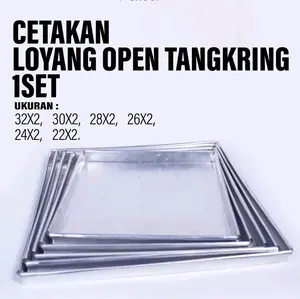 loyang oven alumunium / loyang kue kering tinggi 2 cm