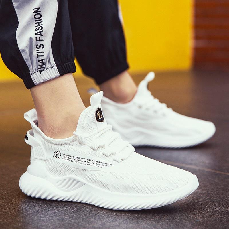 Giày Thể Thao Nam  GS051, Giày sneaker Vải Thoáng Khí, Đế Chống Trượt Tặng Kèm Tất 0