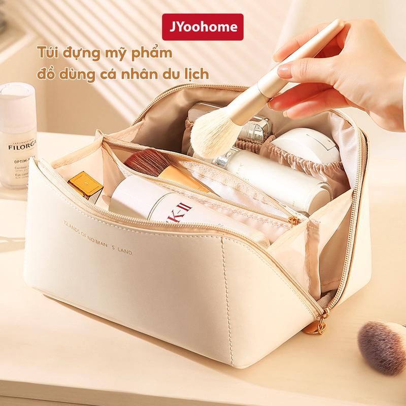Túi Đựng Mỹ Phẩm Đồ Trang Điểm Trang Sức JYoohome Chống Nước Túi Đựng Đồ Du Lịch Dã Ngoại Nam Bag Da Tim