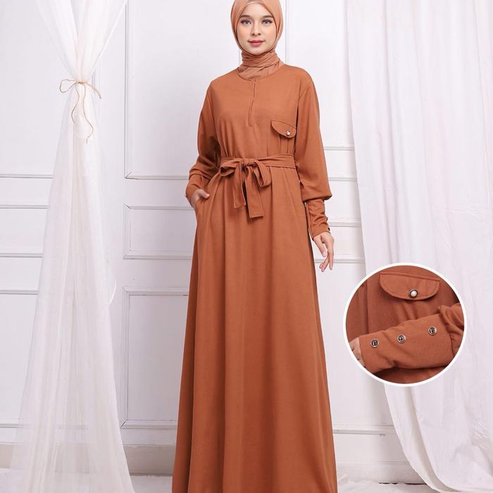 asos green plisse dress Yuna Long Outer Top in Blue Denim by BINAR main image 1