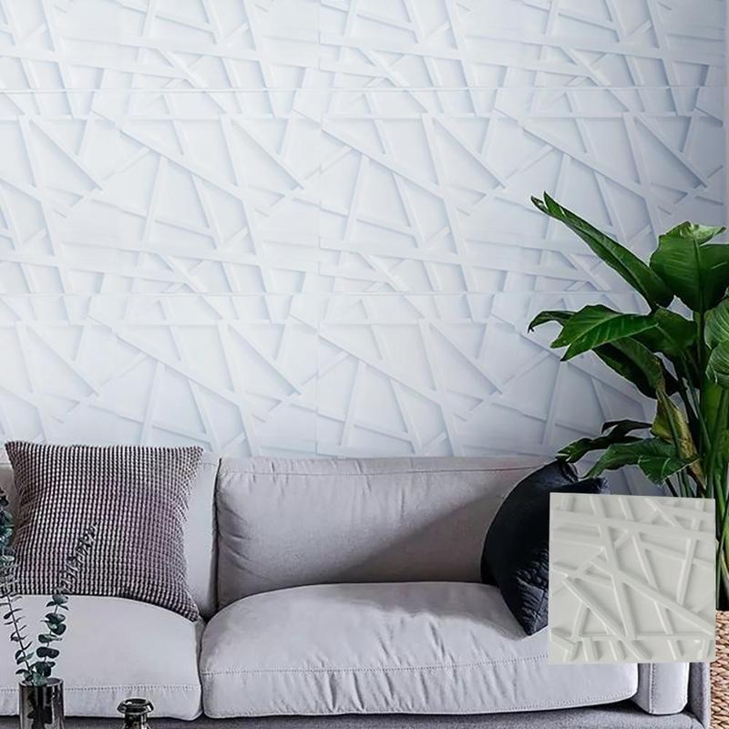 3D Geometric Wall Panel, 6pcs/set PVC Wall Decor for Room Decor, Design Modern Interior, Wallpaper for Home Living Room Bedroom Decor 2