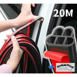 20M karet Pintu Mobil karet Peredam Pintu Mobil List Pelindung Pintu Universal Aksesoris Mobil