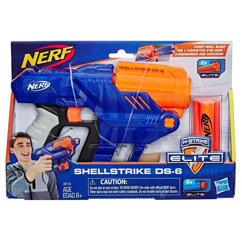 Shellstrike Inside NERF N-Strike Elite Shellstrike DS-6 Blaster Original - Shop | Tokopedia