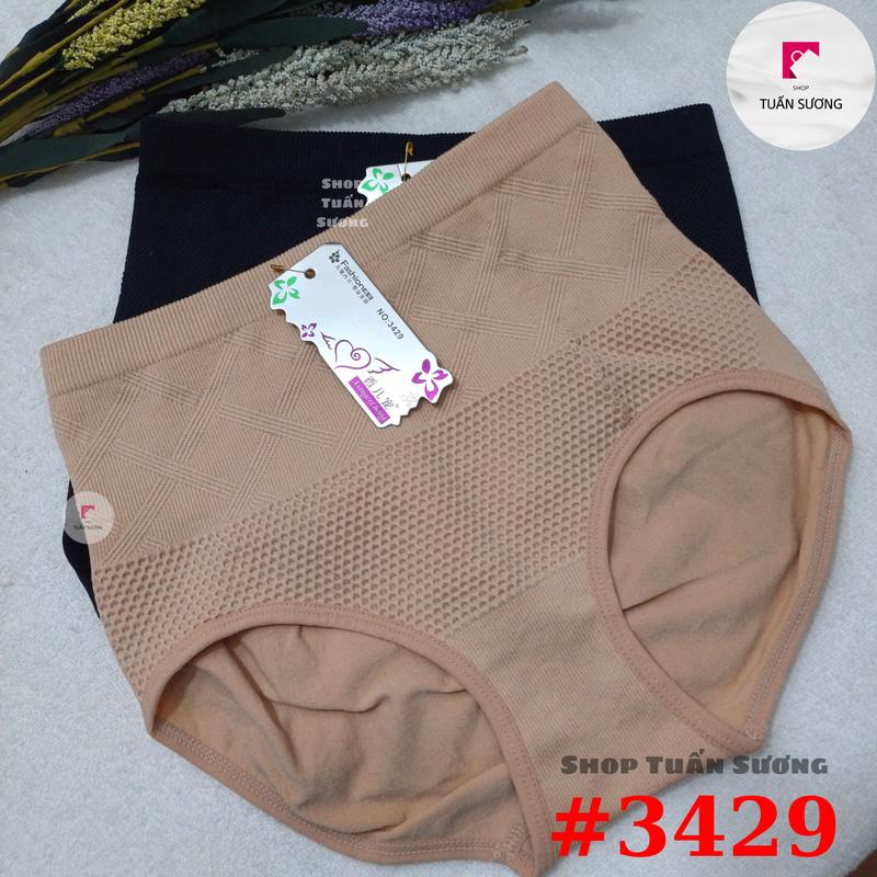 Set 1-5 Quần Lót Ghen Lưng Cao Mã 3429 Ôm Bụng Qua Rốn Mềm Mịn