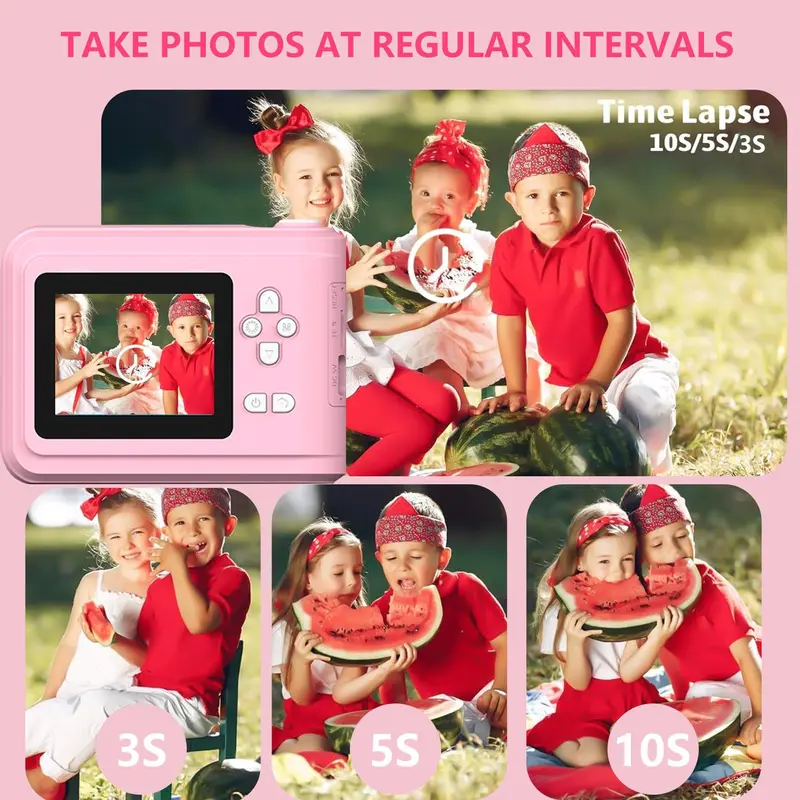 Instant Print Camera, 1 Count 1080P HD Instant Print Camera for Kids, Digital Camera for Kids, Ideal Gifts for Boys & Girls 7