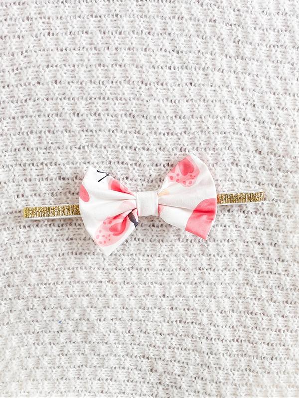 Baby's Long Sleeve Bodysuit & Hairband, Cute Casual Bodysuit & Hairband for Infant Toddler Kids, Newborn Baby Girls Clothes for All Seasons 5