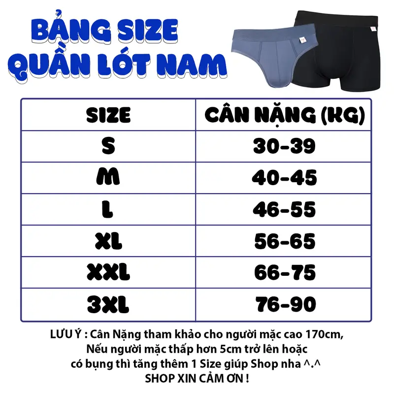 Combo 3-4-5-6-8-10 quần sịp nam Hàn Quốc thun lạnh, quần lót nam cạp cao 4cm, quần xì nam co dãn 4 chiều, Đồ lót nam Menswear thấm hút tốt Boxer Quần Boxer 2