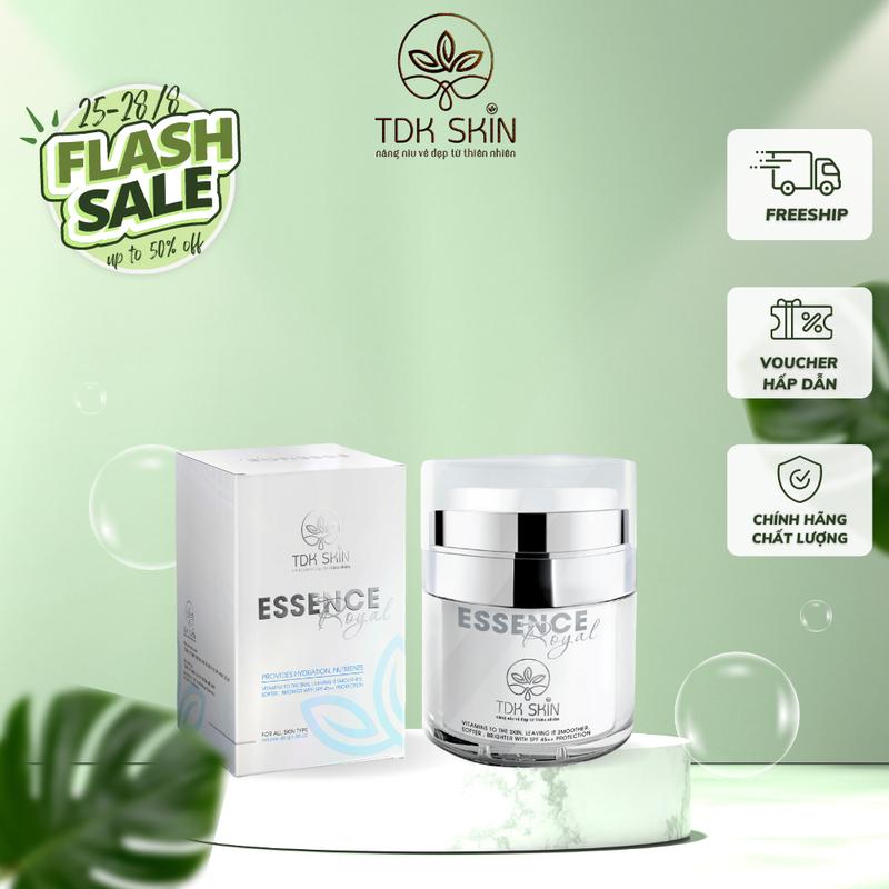 [KHÔNG HỘP] Kem face essence royal dưỡng da, giảm nám, tàn nhang - TDK SKIN Làm Đẹp Da Nữ Skincare Dưỡng Ẩm Da (xã lỗ do vận chuyển)