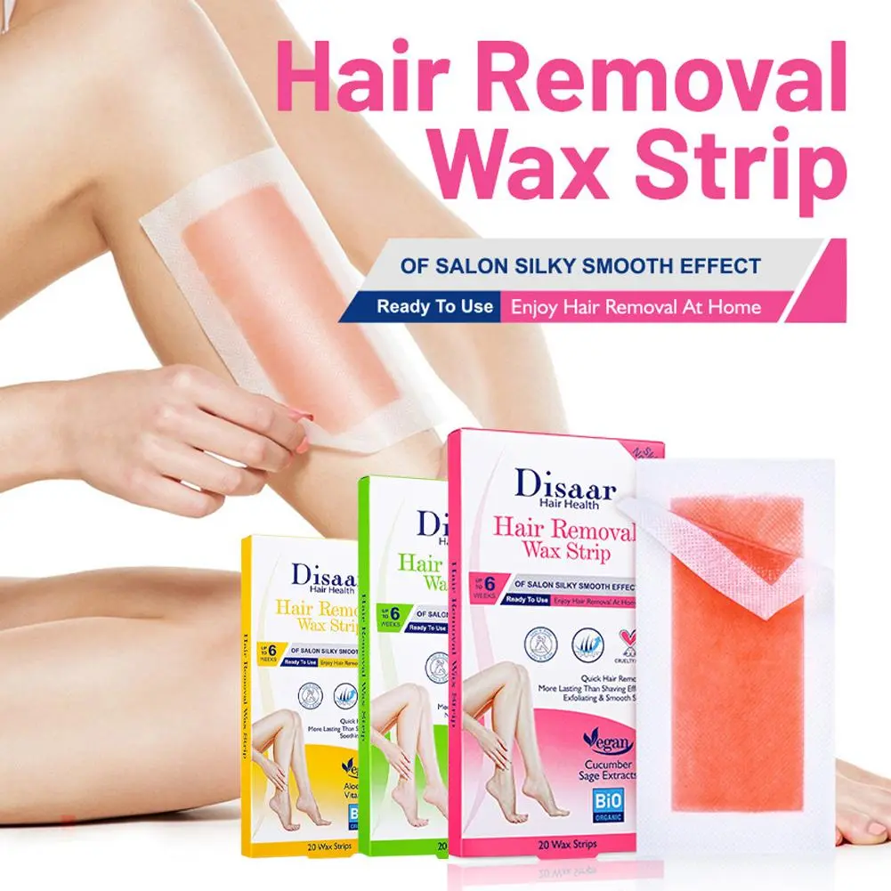 Giấy Sáp Tẩy Lông, 20 Cái, Bộ Phận Tẩy Lông Tự Làm, Thích Hợp Cho Phụ Nữ, Tẩy Lông Mặt Và Môi Không Vĩnh Viễn, Miếng Dán Tẩy Lông Tay
