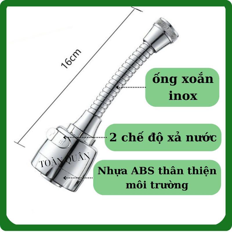 Vòi rửa chén xoay 360 chống bắn nước sang trọng bền bỉ 6