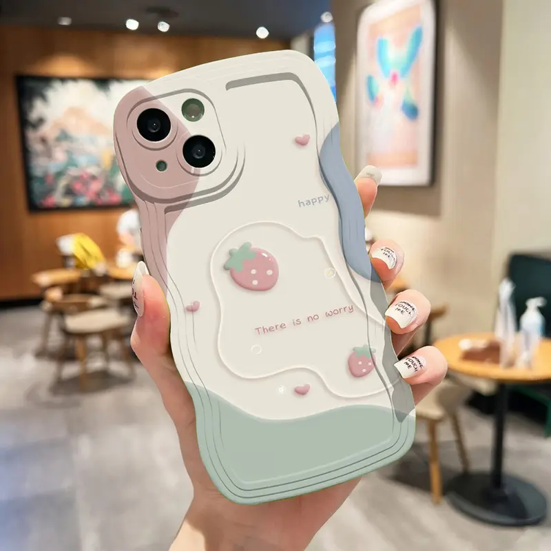 Casing Gelombang untuk Handphone Realme C55 C20 C21 C21y C30 C31 C33 C35 C2/A1k C11 C12 C25 C15 C17 7i 5 5i 8 4G 9i 9 pro [CM025] 2