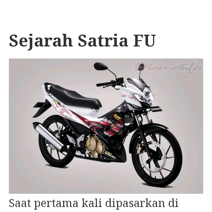 stoplamp running satria fu