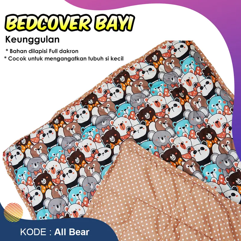 Bedcover Bayi / Selimut Bayi / Alas tidur bayi murah, nyaman dan lembut 0
