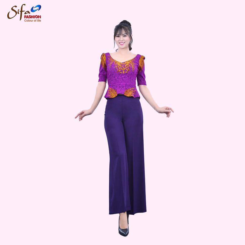 [Sifa Fashion] Quần lưng liền ống rộng UT23166 1
