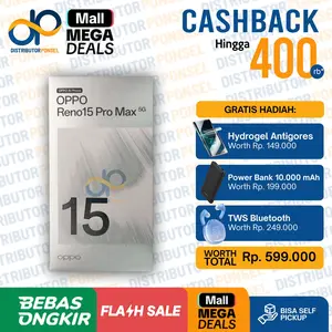 Oppo Reno 15 Pro Max 5G 8/256GB 12/256GB 12/512GB | Reno 15 Reno15 Garansi Resmi Not Reno 14