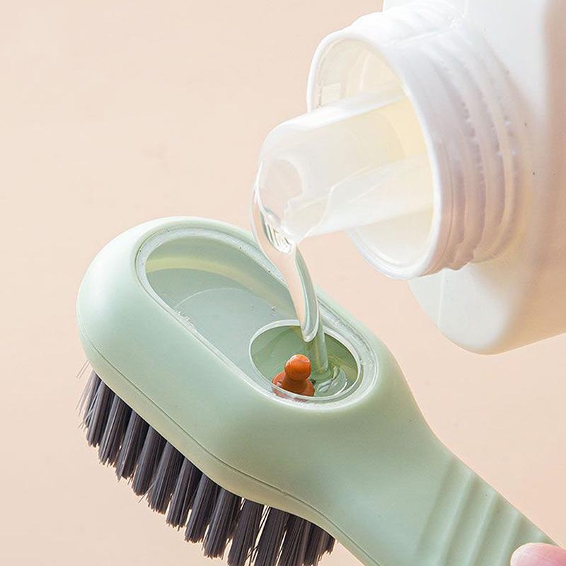 Bàn Chải Đánh Giày Thêm Chất Lỏng Xà Phòng Tự Động, Đa Chức Năng, Bàn Chải Quần Áo Lông Mềm, Bàn Chải Bảng Quần Áo, Bàn Chải Hộp Đựng Xà Phòng 2