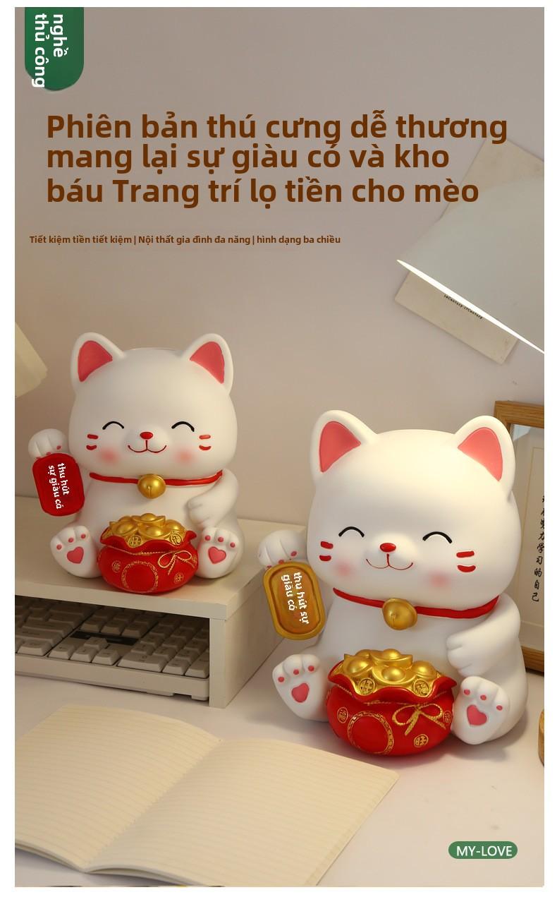 Product Introduction of Ngân Hàng Tiền Xu Mèo May Mắn, Phong Cách Người Nổi Tiếng Trên Internet, Mới 2025, Thích Hợp Cho Trẻ Em, Bé Trai Và Bé Gái, Có Thể Lưu Trữ, Ngân Hàng Tiết Kiệm Dung Tích Lớn Ống Heo 0