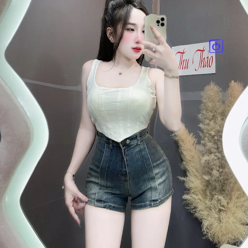 ÁO CROPTOP 2 DÂY BẢNG TO CÓ KÈM MÚT ĐỆM Nữ FOM NGẮN TRÊN RÚN 7