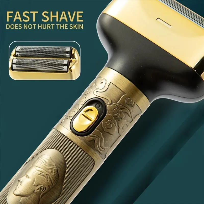 Men's Electric Hair Trimmer, 3 In 1 Men's Hair Shaver, Rechargeable Wet And Dry Cordless Epilator For Nose, Face, Beard, Portable Full Body Hair Trimmer, For Men's Shaving 6