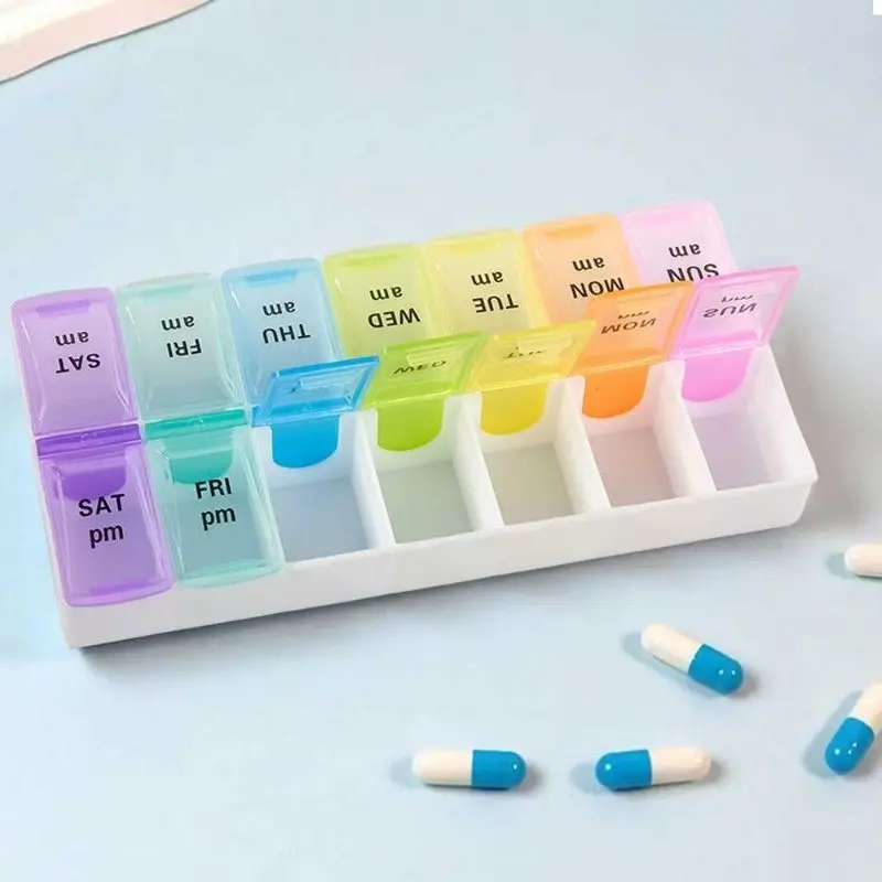 Pill box 14 kotak obat harian - Besar 2