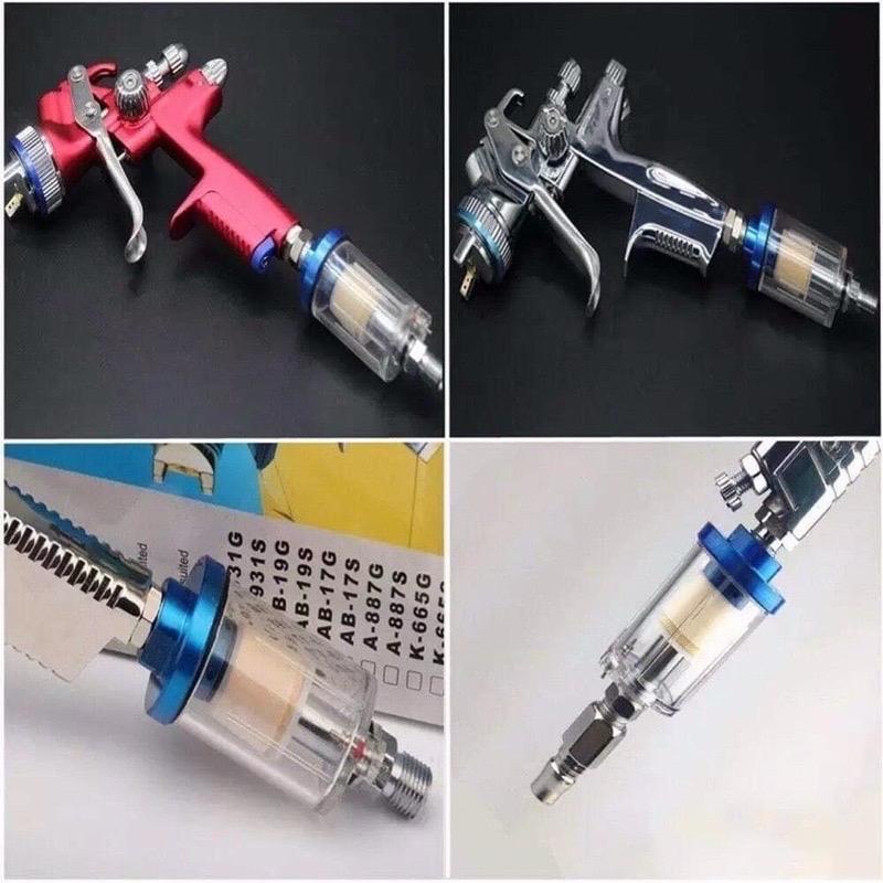 Bộ tách lọc nước phun sơn khí nén Đầu nối nhanh cao cấp Loại bỏ nước và sơn hiệu quả