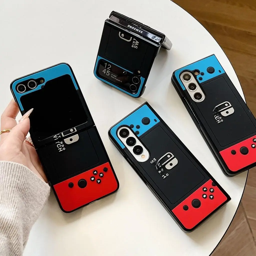 Ốp Lưng Samsung Galaxy Z Fold3 Fold4 Fold 5  Flip3 Flip4 Flip5 Ốp Chống Sốc Gập Hình Điện Thoại Máy Chơi Game 3D