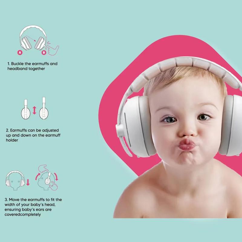 Product Introduction of Baby Earmuff Adjustable Noise Reduction Headphones 2-in-1 Convertible Ear Protection Outdoor Sleep Airplane Anti-noise Earmuffs 8