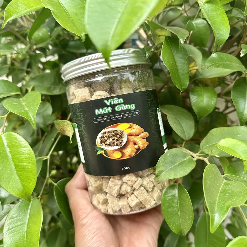 Viên ngậm viên mứt gừng gió đường phèn - combo 2 hộp 500Gram - [1KG] - Foods 2