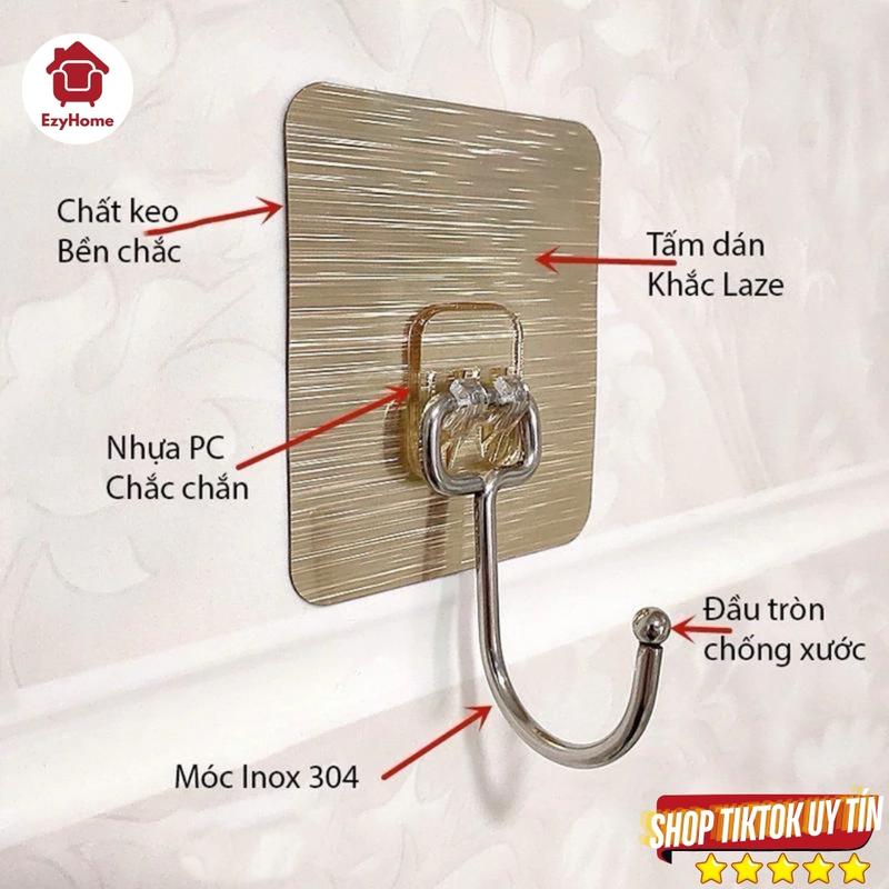 Product Introduction of COMBO 50 Móc Dán Tường Siêu Chắc - Móc Treo Đồ INOX Không Gỉ, Chịu Lực Tốt - Tiện Lợi, Dễ Dán 6
