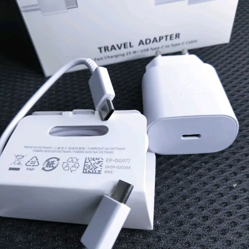 CHARGER SAM 25W ORIGINAL 100% FAS CHARGING USB C TO USB C