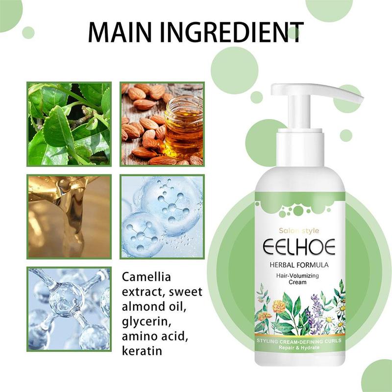 Product Introduction of Curly Hair Volumizing Cream,Styling Essence, Curl Defining Style Repair Hair Frizz, Curl Gel U0R4 28