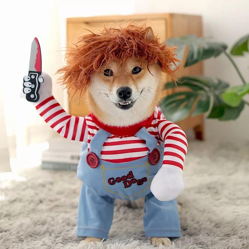 baju anjing dan baju kucing kostum hewan halloween model chucky 3