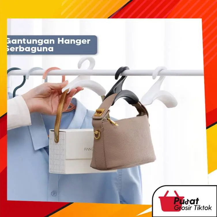 BISA COD H6053 Gantungan Tas Bando Topi / Hanger Serbaguna / Bag Hanger Organizer / Gantungan Lengkung Multifungsi / Gantungan Tas 0
