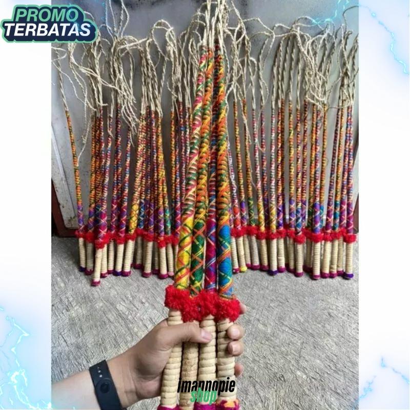 PECUT JARANAN KUDA LUMPING/CEMETI/CAMBUK JARAN KEPANG UKURAN SEDANG PANJANG 110CMIMNP 0