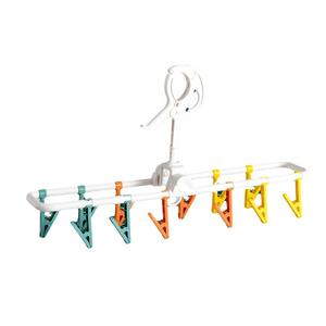 Kẹp Phơi Móc Treo Đa Năng, Chất Lượng Cao Cấp, Móc Treo Chống Gió, Kẹp Tất, 12 Kẹp, Kẹp Đồ Lót, 8 Kẹp, Thích Hợp Cho Du Lịch, [Q-Men]