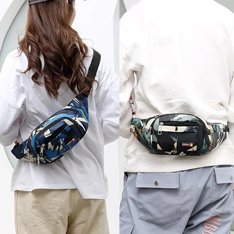 Túi Đeo Chéo Chống Nước, Thời Trang, Dành Cho Nam Và Unisex, Chống Mài Mòn, Túi Đeo Hông, Phong Cách Hàn Quốc, Thích Hợp Sử Dụng Ngoài Trời, Đa Chức Năng, Túi Đeo Hông 1