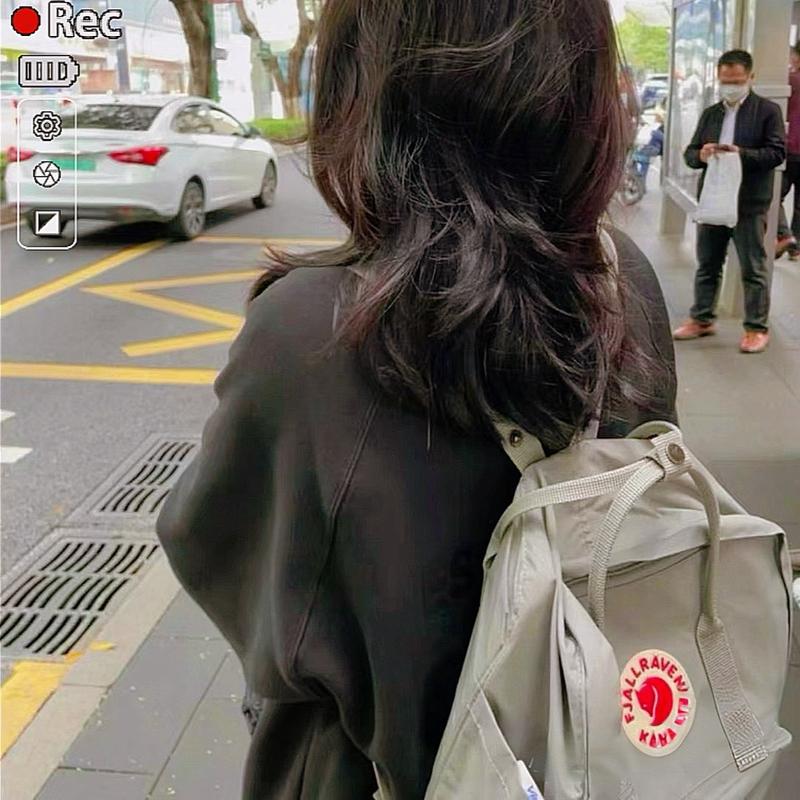 Balo Kanken Unisex Màu Xám Trắng Fog Đủ Size Đeo Vai Backpack