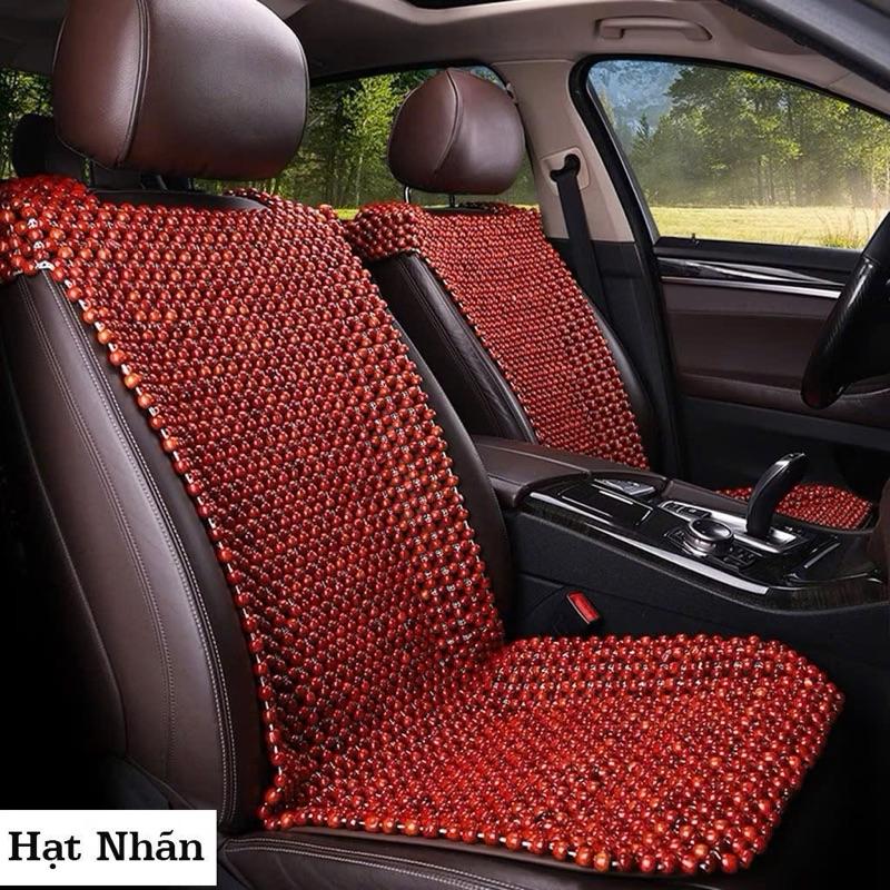 Lót Ghế Ô Tô Hạt Gỗ Đan Hoa Cao Cấp Áo Bọc Ghế Oto Hạt Gỗ Lót Ghế Sang Trọng - Lót Ghế Ô Tô Văn Phòng