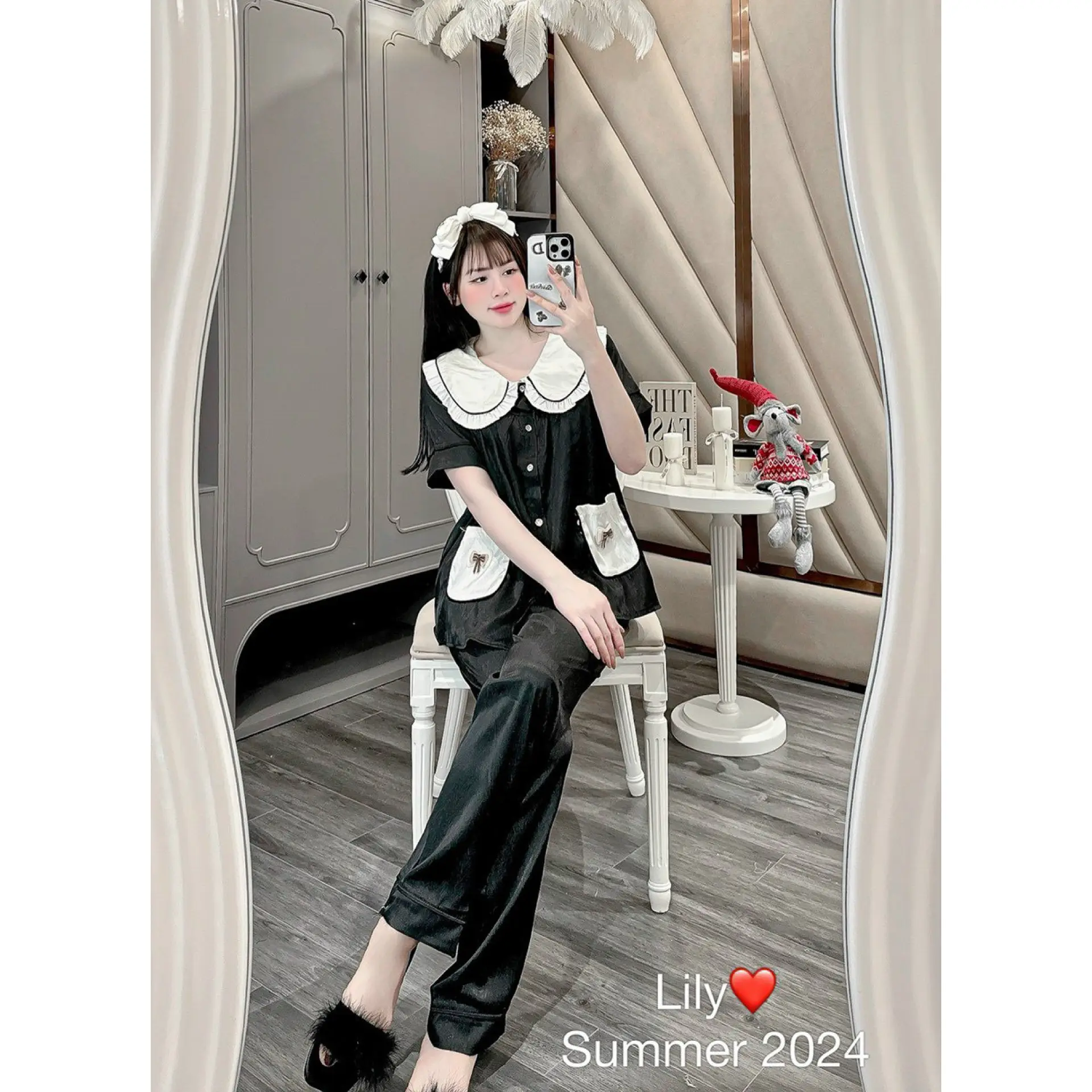 Pijama Lụa Xước Cho Buổi Tối Thăng Hoa