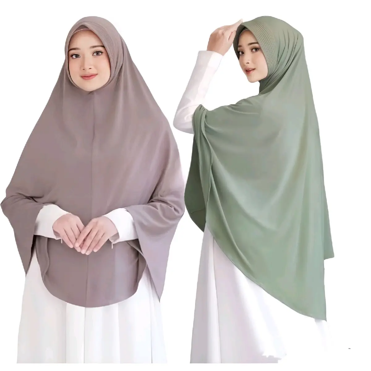 Bergo crinckle Pet Jumbo XL Syar'i Airflow Crinkle Muslim Jilbab Instan Pad Kerudung Wanita