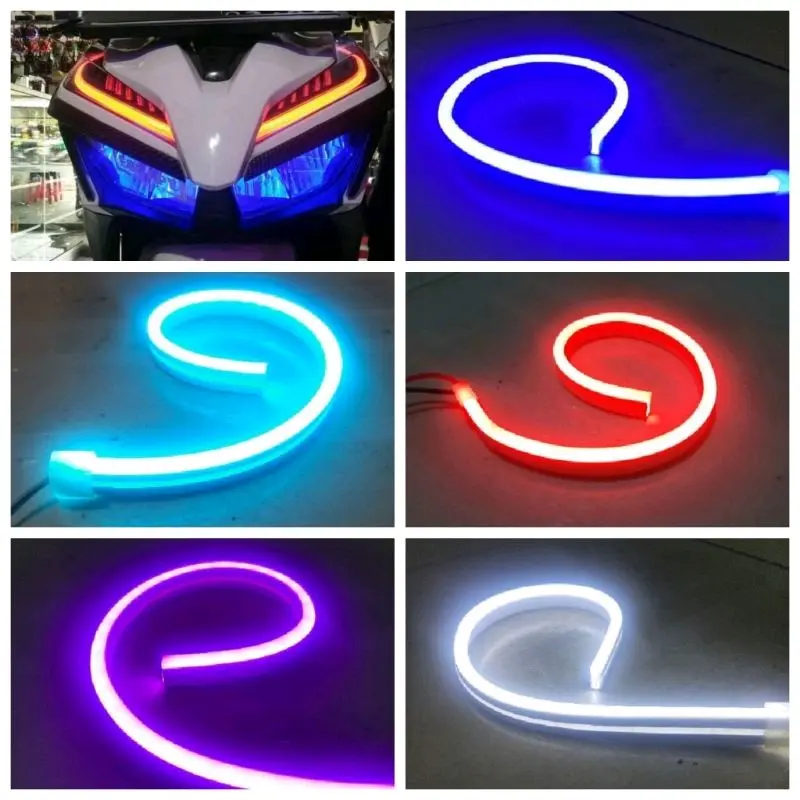 led alis motor mobil tidak bintik neon fkexibel 12 volt 0