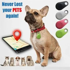 Mini Dog GPS Bluetooth 5.0 Tracker Anti-Lost Device Round Anti-Lost Device Pet Kids Bag Wallet Tracking Smart Finder Locator Android Button Map Phone Remote Wireless