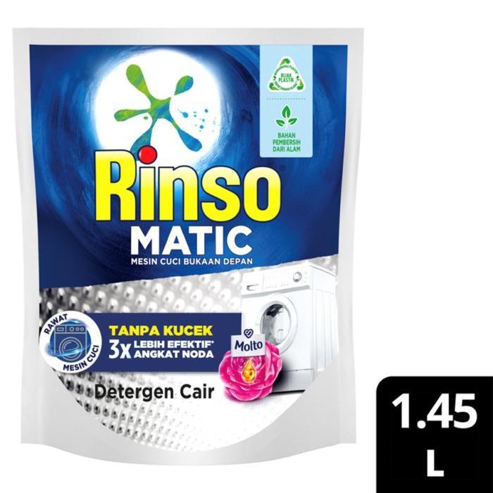 Varian Rinso Jual Rinso Matic - Front Load Deterjen Cair - Bukaan Depan - 1450ml ...