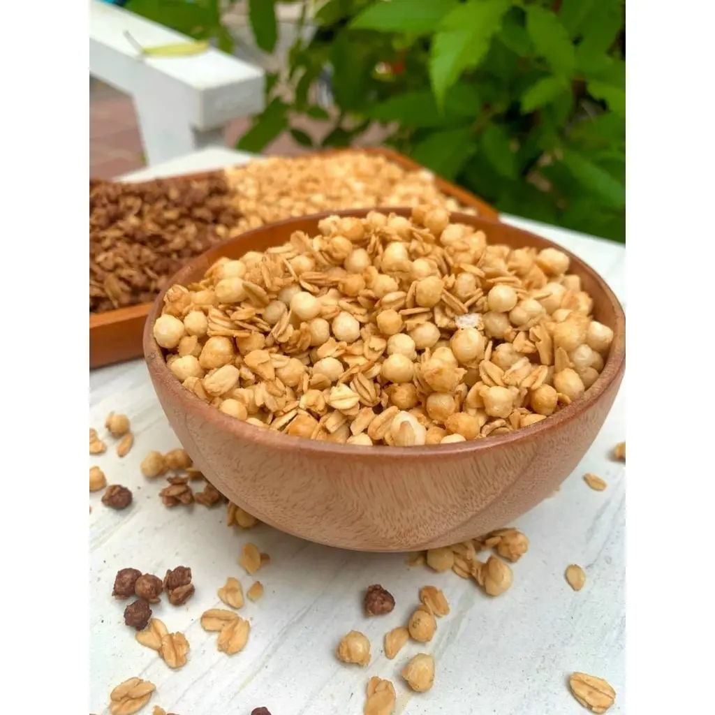 Yến Mạch Nổ Giòn Meganuty - Ngũ cốc ăn kèm sữa chua, trái cây hoặc ăn vặt rất tiện dụng thơm ngon